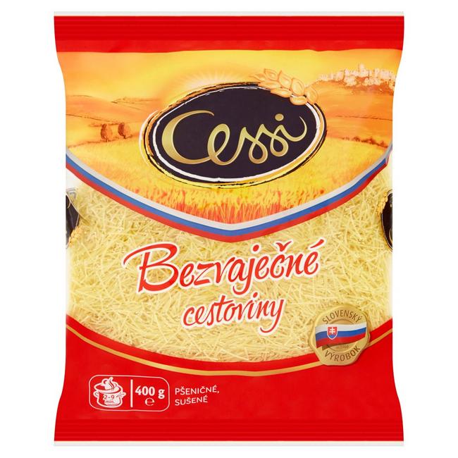 Cessi Bezvaječné cestoviny Niťovky 400 g - Klas