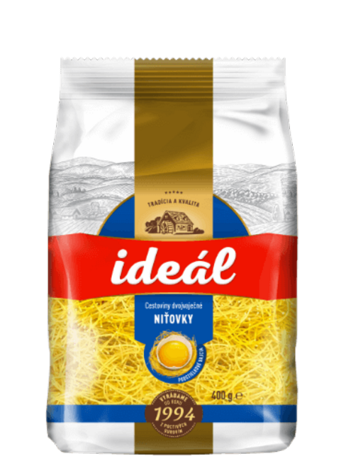 Ideál Cestoviny Vaječné Niťovky 400 g - Klas