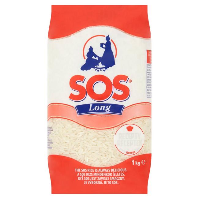 SOS Long Ryža dlhozrnná lúpaná 1 kg - Klas