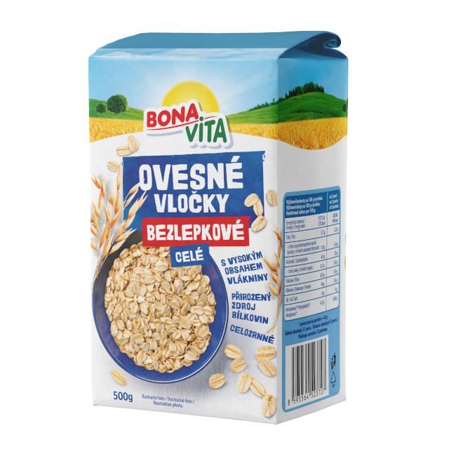Bonavita ovsené vločky bez lepku 500 g - Klas