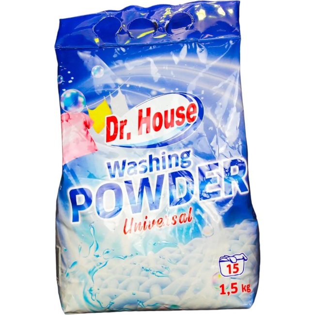 Dr.House Universal prací prášok 15PD 1,5kg - Klas