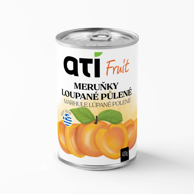 Ati Kompót marhule polené lúpané  425 ml / p.p.240 g     - Klas