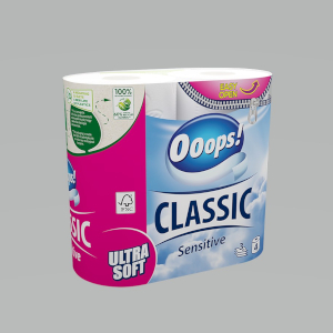 Toaletný papier Ooops! Classic sensitive 4ks 3 vrstvový - Klas