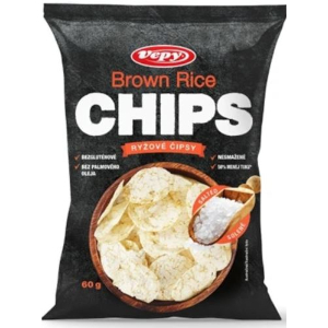 VEPY Brown Rice CHIPS solené bezgluténové 60g - Klas