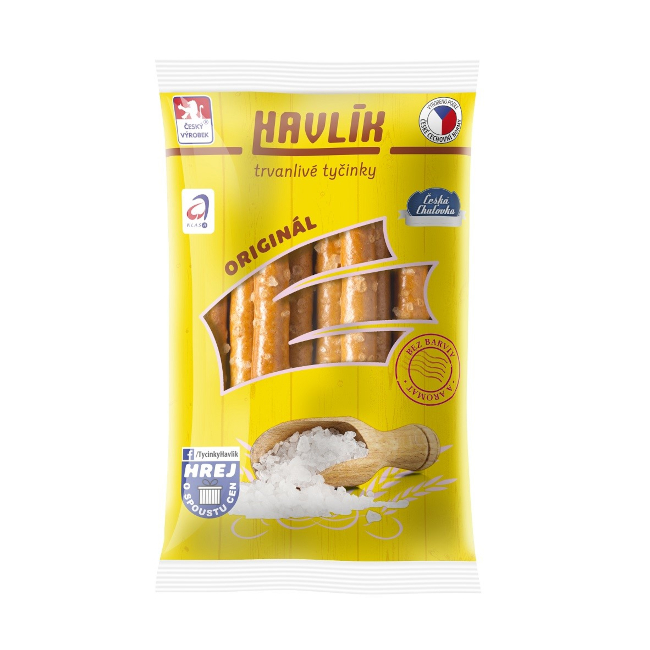 Tyčinky Havlík slané príchuť syra 90 g - Klas
