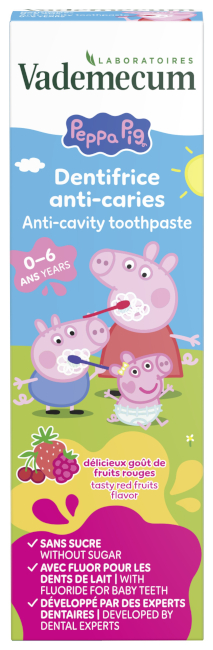 Vademecum Junior Peppa Pig červené ovocie  0-6R 50ml - Klas