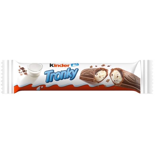 Kinder Tronky chrumkavé kakaový plátok naplnený jemným krémom s lieskových orieškov 18 g - Klas