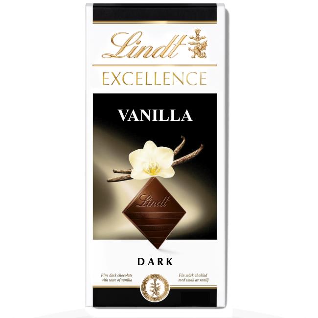 Lindt Excellence Horká čokoláda s vanilkou 100 g - Klas
