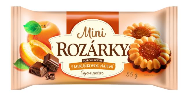 Mini Rozárky marhuľové polomáčané 55g - Klas