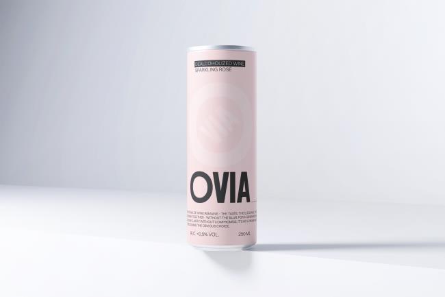 OVIA dealkoholizované víno rosé dosýtené v plechu 0,25l - Klas