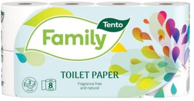 Tento toaletný papier Family 14m 8ks 3vrstvový - Klas