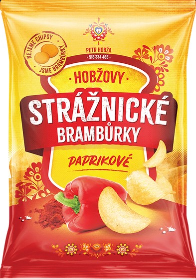 Strážnické zemiakové lupienky paprika 60 g - Klas