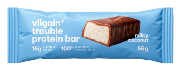 Vilgain Trouble Protein Bar Kokos s mliečnou čokoládou 55 g - Klas