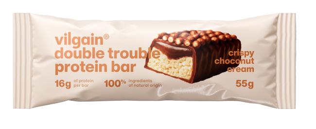 Vilgain Double Trouble Protein Bar Choco bueno s chrumkami 55 g - Klas