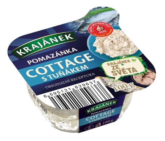 Krajánek cottage pomazánka s tuniakom 100g - Klas