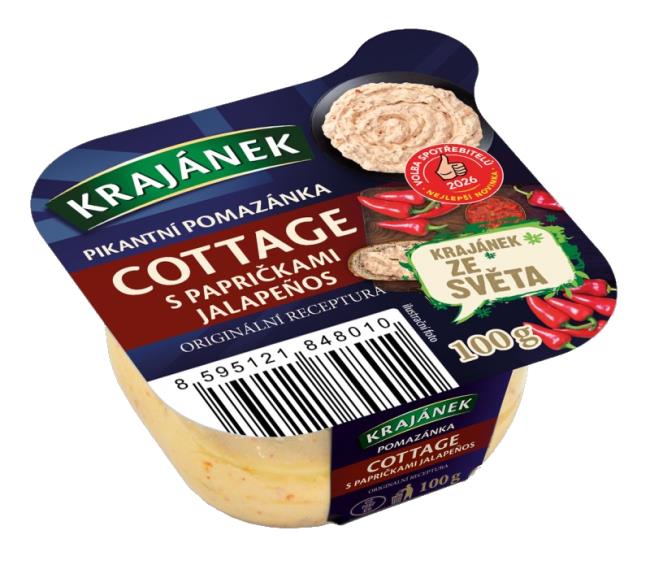 Krajánek cottage pomazánka s jalapeňo 100g - Klas