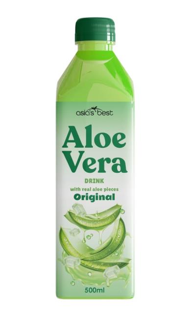 Asia´s best Aloe Vera originál nesýtený nápoj 500 ml - Klas